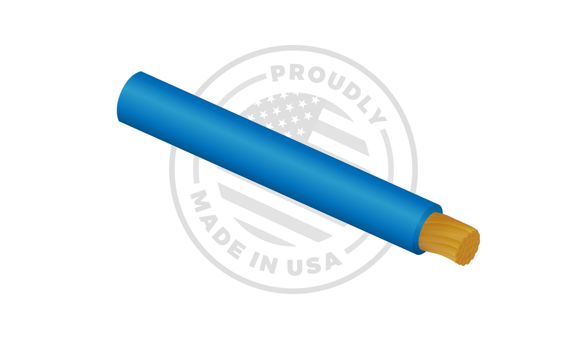 Blue tracer wire